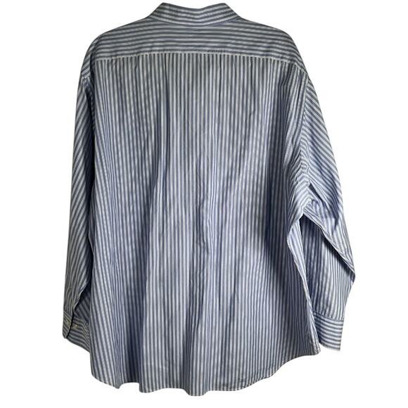 POLO by Ralph Lauren Andrew 100% Cotton Mens Size 18 34/35 Light Blue & White - Picture 2 of 9